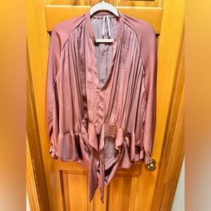 Anthropologie wide sleeve top